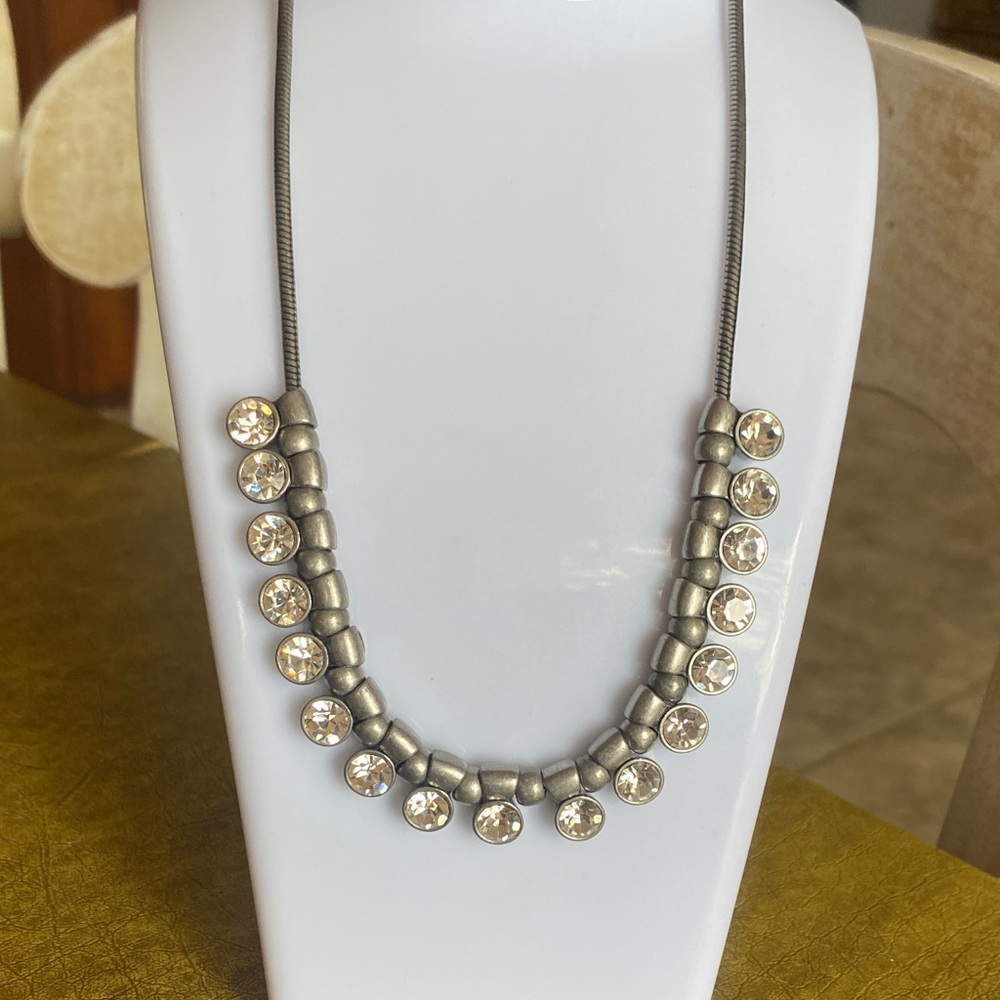 Lia Sophia Necklace with Champagne Crystal Accents